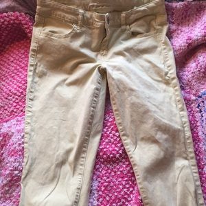 Yellow American eagle pants worn a couple times
